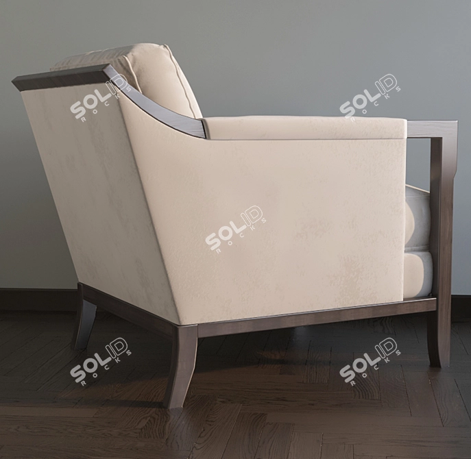 Elegant Belladonna Armchair: Luxurious Comfort 3D model image 2