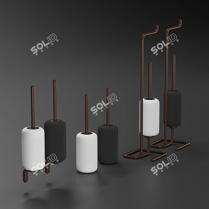 Gessi Goccia Accessories Set 3D model image 3