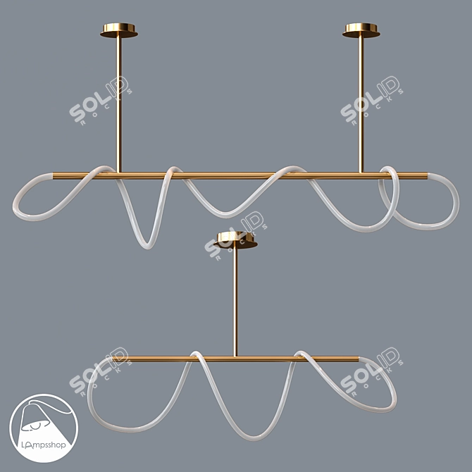 L1292 Perfection Chandelier: Elegant and Luxurious 3D model image 1