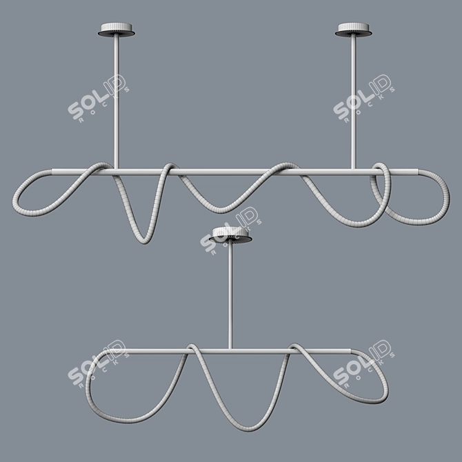L1292 Perfection Chandelier: Elegant and Luxurious 3D model image 2