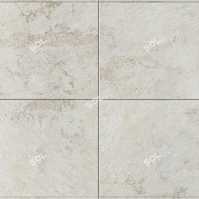 Patria Beige Concrete Wall Tiles 3D model image 2