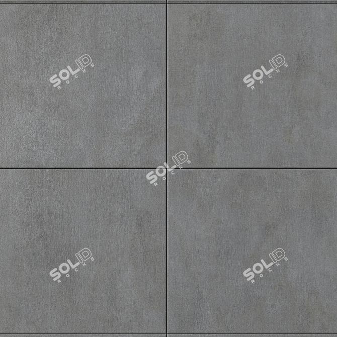 Savoy Anthracite Concrete Wall Tiles 3D model image 2