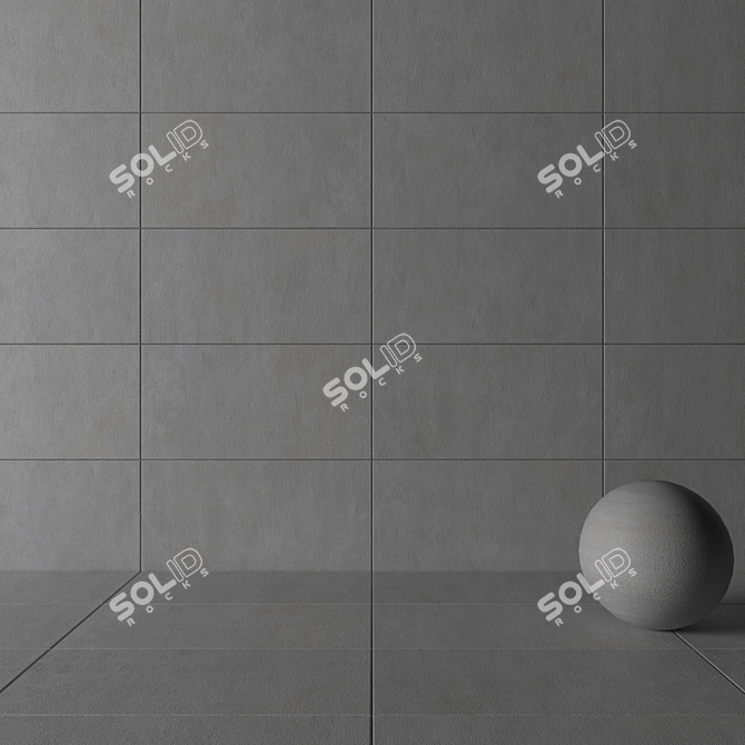  Savoy Grey Concrete Wall Tiles 3D model image 3