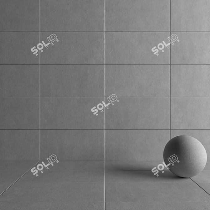  Savoy Grey Concrete Wall Tiles 3D model image 4