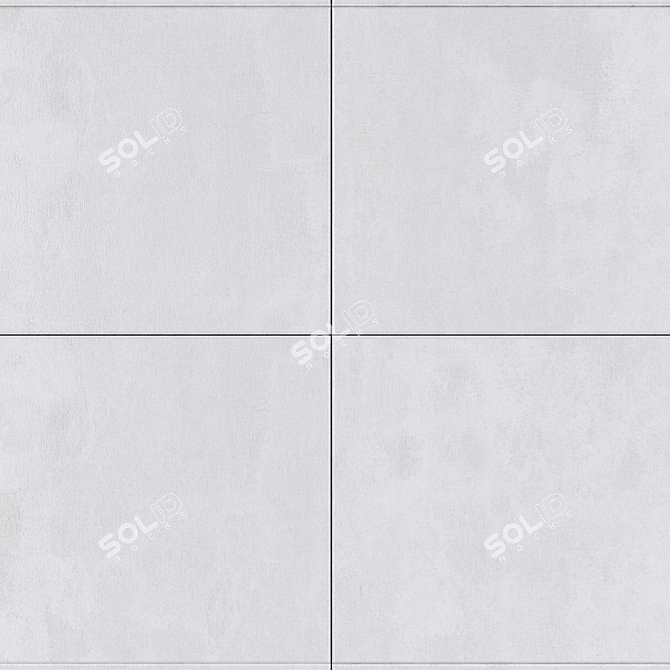 Savoy White Concrete Wall Tiles 3D model image 2