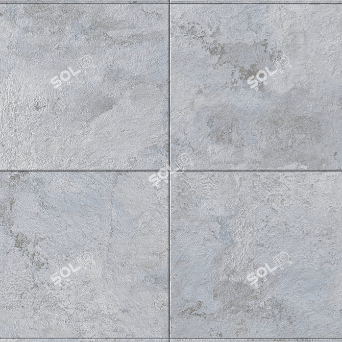 Patria Gray Concrete Wall Tiles 3D model image 2