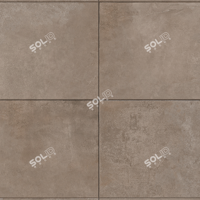 Concrete Suite Taupe Wall Tiles 3D model image 2