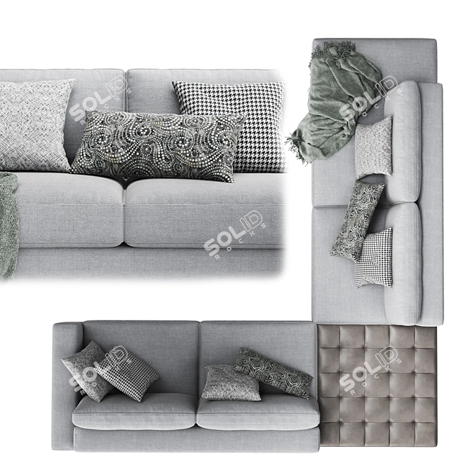 ABACO Corner Sofa - Ultimate Comfort and Style 3D model image 4