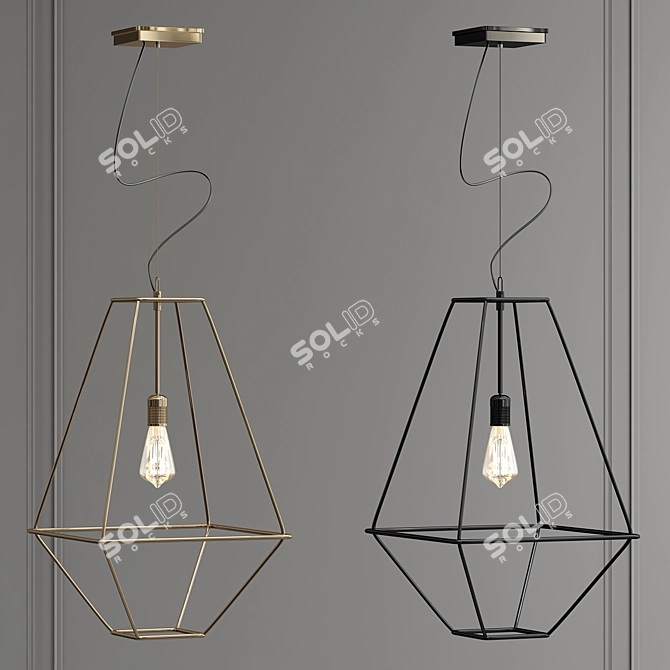 Timeless Steel Pendant: CON_TRADITION 3D model image 1