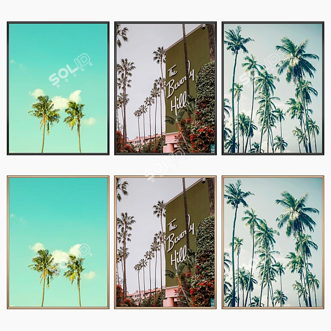 Versatile 3-Piece Wall Art Set 3D model image 2