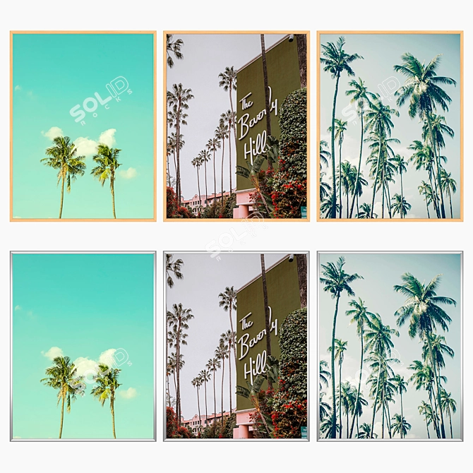 Versatile 3-Piece Wall Art Set 3D model image 3