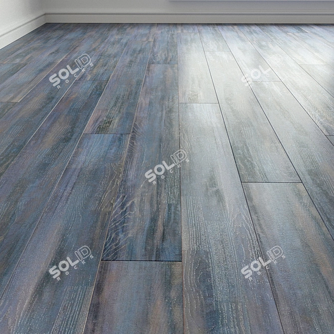 Artistic Parquet Laminate Flooring 3D model image 1