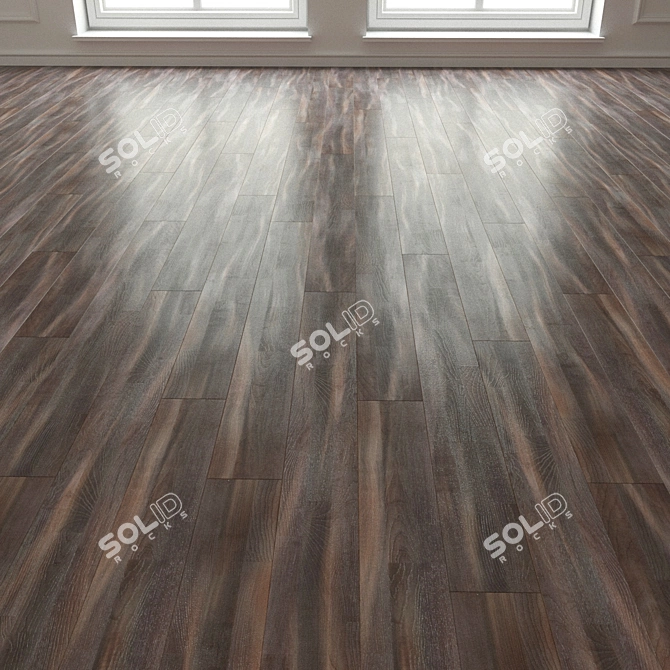 Vibrant Parquet Flooring: Salsa Art Vision Violet Hill 3D model image 3