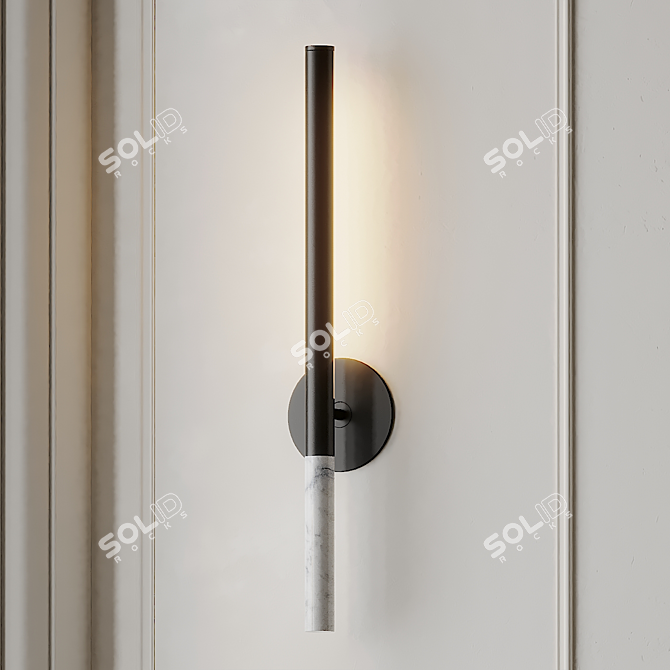 Elegant Formation Wall Sconce 3D model image 3