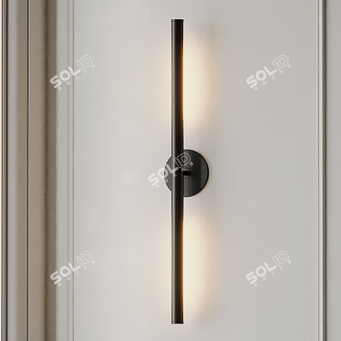 Formation Double Wall Sconce: Contemporary Aluminium Light 3D model image 3