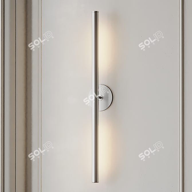 Formation Double Wall Sconce: Contemporary Aluminium Light 3D model image 4