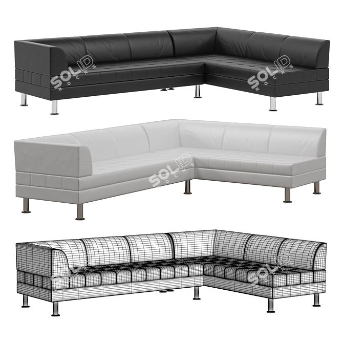 Dega Engl 3L Modular Corner Sofa 3D model image 2