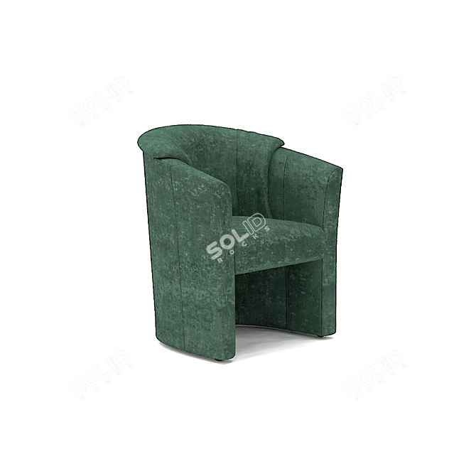 Stylish Belgian Julia Armchair 3D model image 1