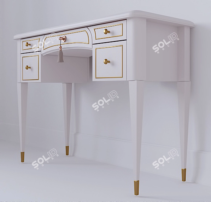 Sleek 15: Modern Dressing Table 3D model image 2