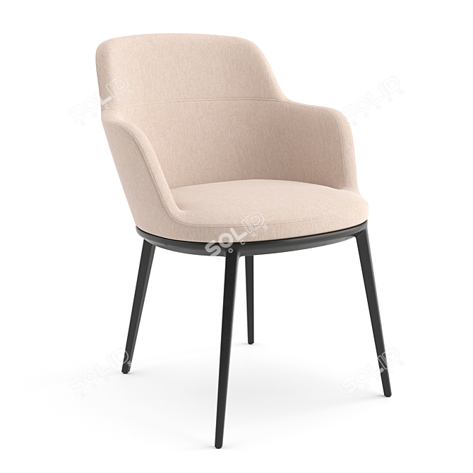 Italian Chairs: Bea, Caratos, Lux 3D model image 9