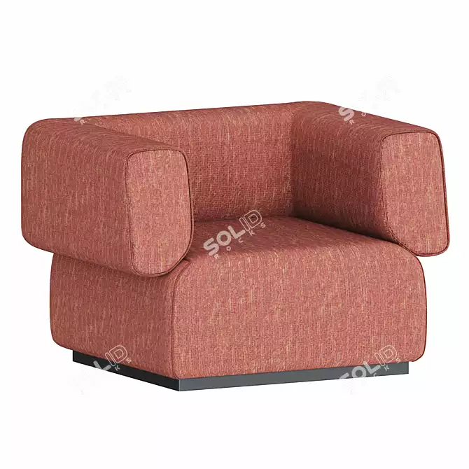 Lebom HUG | Stylish Armchair 3D model image 1