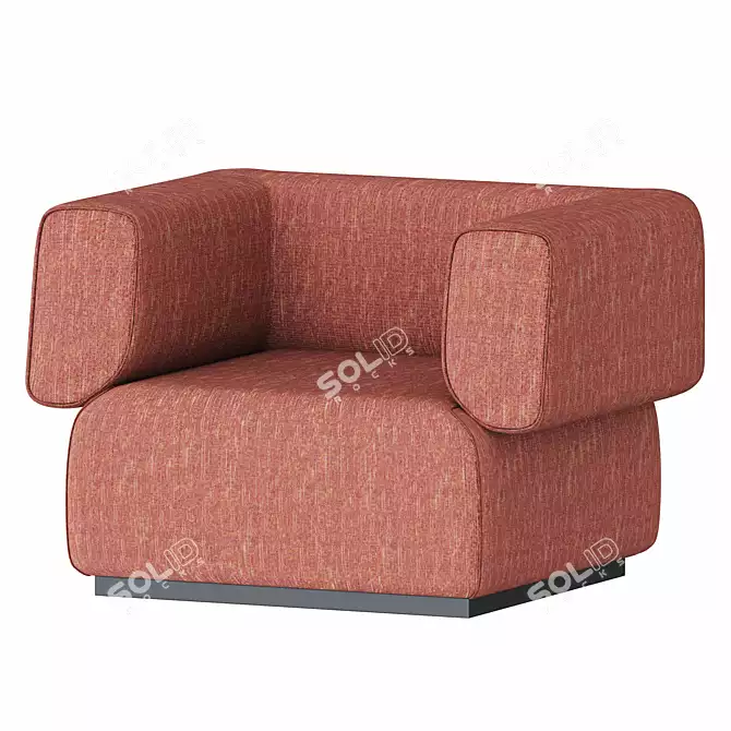 Lebom HUG | Stylish Armchair 3D model image 2