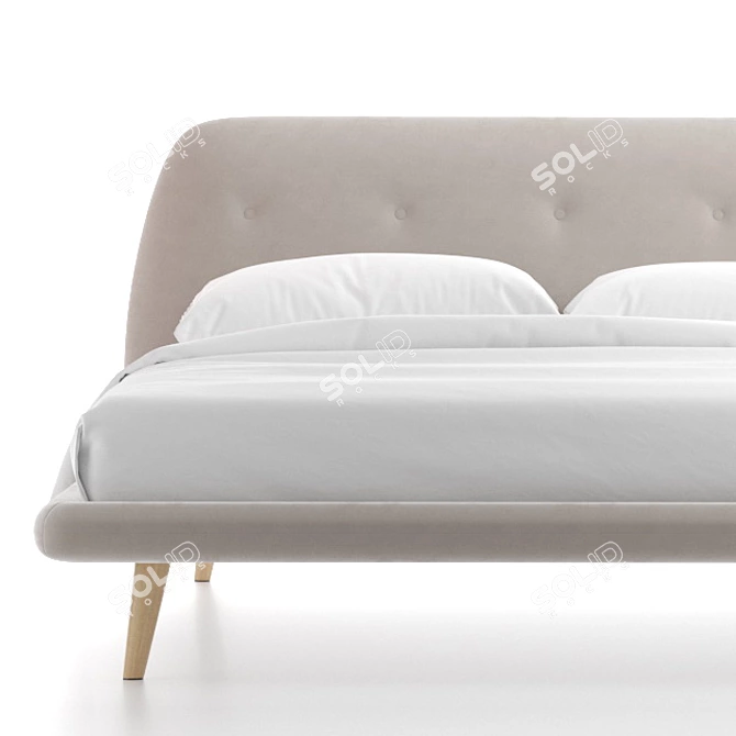 OGOGO Bed Loa - Sleek and Stylish Double Bed 3D model image 2