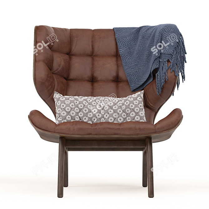 Norr11 Mammoth Lounge Chair: Stylish Scandinavian Seating 3D model image 2