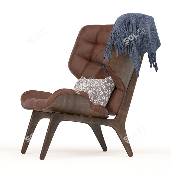 Norr11 Mammoth Lounge Chair: Stylish Scandinavian Seating 3D model image 3