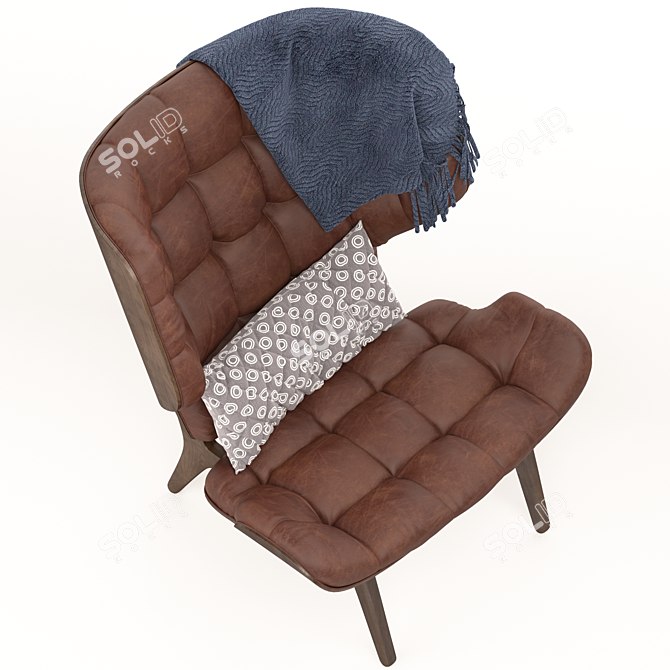 Norr11 Mammoth Lounge Chair: Stylish Scandinavian Seating 3D model image 4