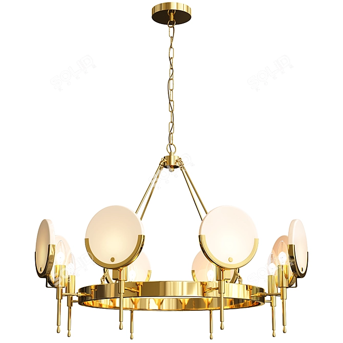 Luxury Chandelier Set-5: Elegant Lighting Collection 3D model image 4