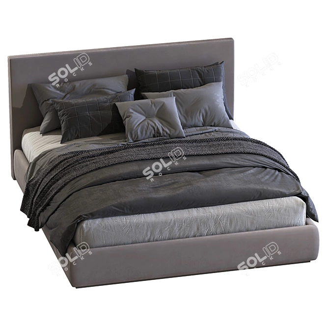 Elegant Space Bed 3D model image 2