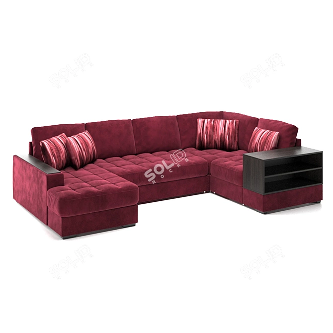 Moon 107 Modular Sofa 3D model image 1