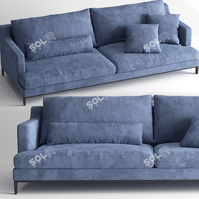 Luxury BellPort Sofa 3D model image 2