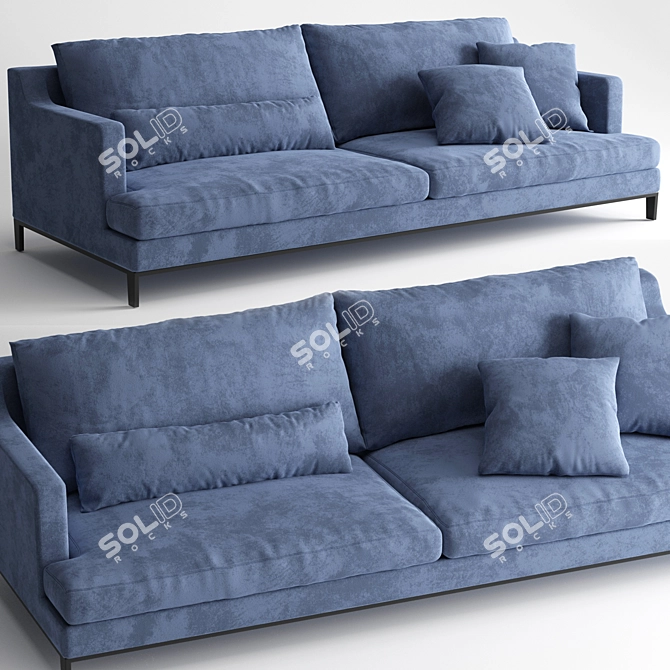 Luxury BellPort Sofa 3D model image 3