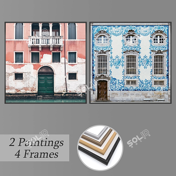 Artist's Choice Wall Art Set 3D model image 1