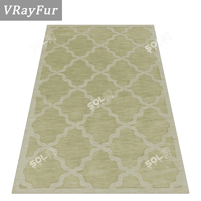 Luxury Carpets Set: High-Quality Textures 3D model image 2