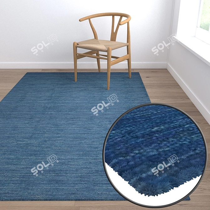 Luxury Carpet Set - High-Quality Textures 3D model image 5