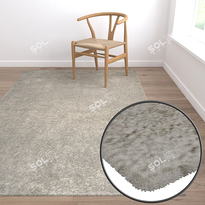 Luxury Carpet Set - High-Quality Textures 3D model image 5