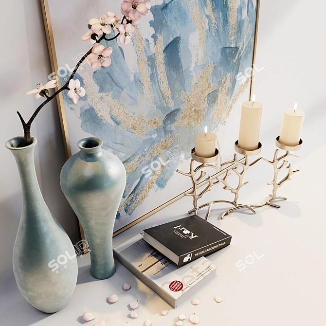 Scandi Decor Set 2015 3D model image 3