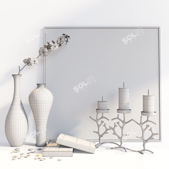 Scandi Decor Set 2015 3D model image 4