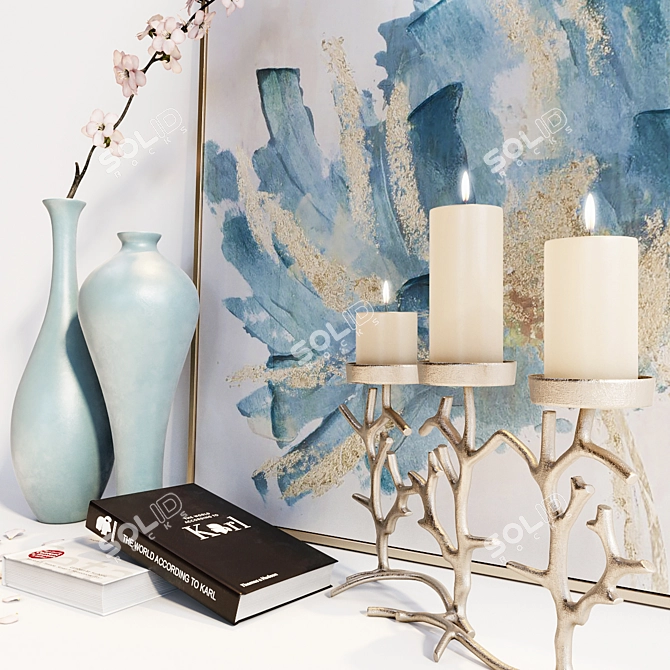 Scandi Decor Set 2015 3D model image 6