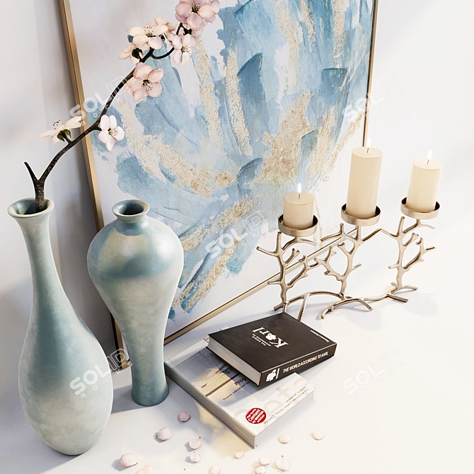 Scandi Decor Set 2015 3D model image 7