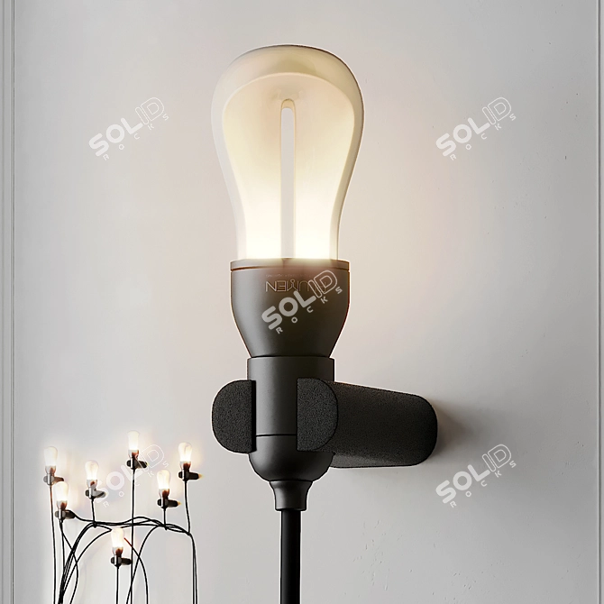 Elegant Hold & Illuminating Light: LLOT LLOV x PLUMEN 3D model image 1