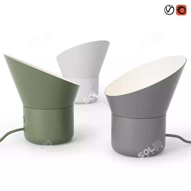 Muuto Up Table Lamp - Sleek and Stylish Lighting 3D model image 1