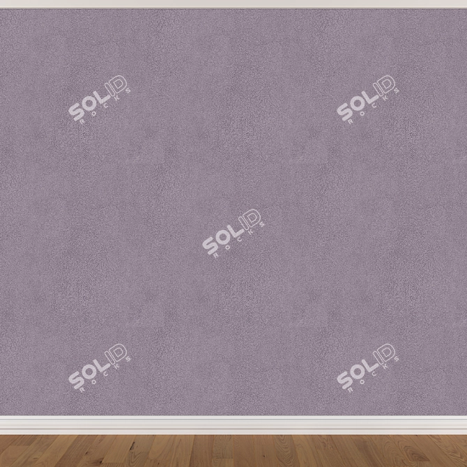 Seamless Wallpaper Set: 3 Colors & Textures 3D model image 3