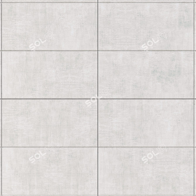 Cayenne Bianco Concrete Wall Tiles 3D model image 2