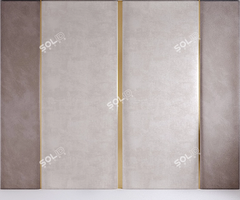 Modern Wall Panel 07: Stylish 3D Design 3D model image 1