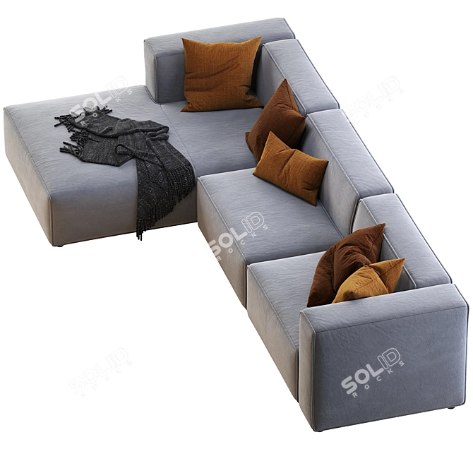 Sleek and Stylish BoConcept Carmo Sofa 3D model image 2