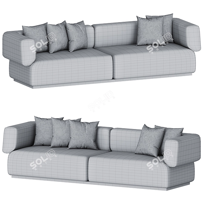 Lebom HUG | Modern Comfort Sofa 3D model image 2